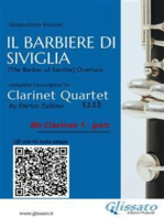 Bb Clarinet 1 part of "Il Barbiere di Siviglia" for Clarinet Quartet