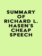 Summary of Richard L. Hasen's Cheap Speech