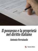 Il possesso e la proprietà nel diritto italiano