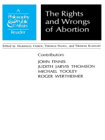 Rights and Wrongs of Abortion: A Philosophy and Public Affairs Reader