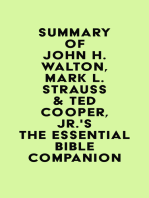 Summary of John H. Walton, Mark L. Strauss & Ted Cooper, Jr.'s The Essential Bible Companion