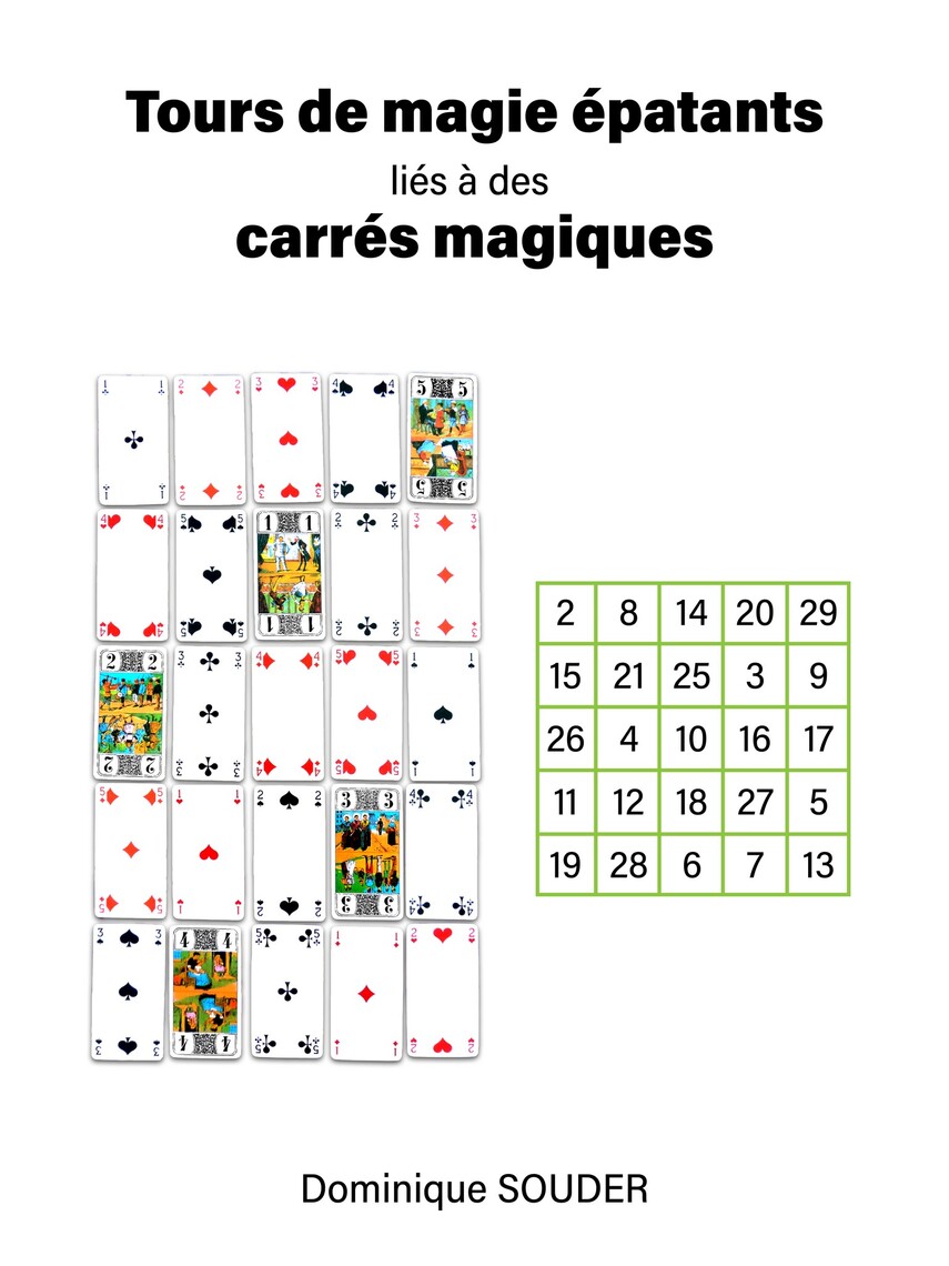 Tours de magie épatants reliés aux carrés magiques de Dominique Souder  (Livre électronique) - Lire gratuitement pendant 30 jours, image size:855x1140