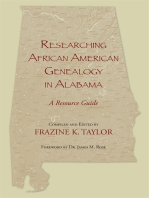 Researching African American Genealogy in Alabama: A Resource Guide