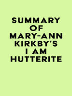 Summary of Mary-Ann Kirkby's I Am Hutterite