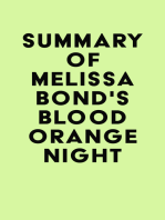 Summary of Melissa Bond's Blood Orange Night