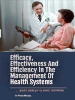 Efficacy, Effectiveness And Efficiency In The Management Of Health Systems