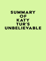 Summary of Katy Tur's Unbelievable