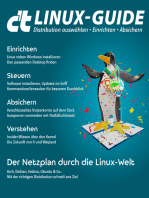 c't Linux-Guide 2022: Distribution auswählen · Einrichten · Absichern