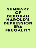 Summary of Deborah Harold's Depression Era Frugality