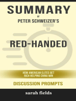 Summary of Red-Handed How American Elites Get Rich Helping China Win by Peter Schweizer 
