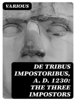 De Tribus Impostoribus, A. D. 1230: The Three Impostors