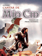 Cantar del Mío Cid: Versión en prosa moderna