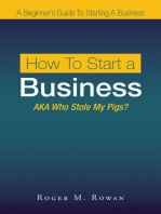 How to Start a Business: Aka Who Stole My Pigs?
