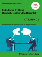 Mündliche Prüfung Deutsch für den Beruf DTB/BSK C1: 10 Modelltests für die mündliche Prüfung mit Formulierungshilfen