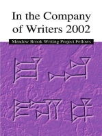 In the Company of Writers 2002: Meadow Brook Writing Project Fellows