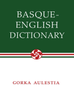 Basque-English Dictionary