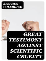 Great Testimony against scientific cruelty