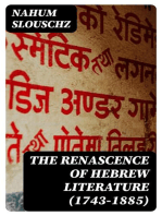 The Renascence of Hebrew Literature (1743-1885)