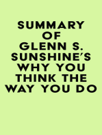 Summary of Glenn S. Sunshine's Why You Think the Way You Do