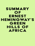 Summary of Ernest Hemingway's Green Hills of Africa