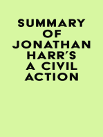 Summary of Jonathan Harr's A Civil Action