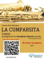 Tenor Saxophone part "La Cumparsita" tango for Sax Quartet
