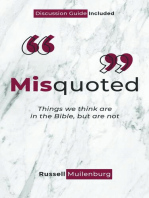 Misquoted: Things we think are in the Bible, but are not