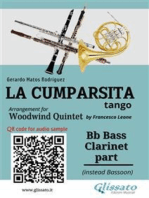 Bb Bass Clarinet part "La Cumparsita" tango for Woodwind Quintet
