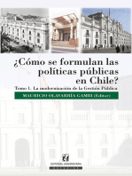 ¿Cómo se formulan las políticas públicas en Chile? Tomo I: La modernización de la gestión pública