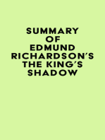 Summary of Edmund Richardson's The King's Shadow