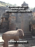 A History of Lost Knowledge in Sanskrit Literature