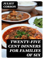 Twenty-Five Cent Dinners for Families of Six