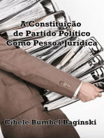 A Constituição De Partido Político Como Pessoa Jurídica