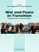 War and Peace in Transition: Changing Roles of External Actors
