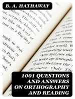 1001 Questions and Answers on Orthography and Reading