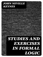 Studies and Exercises in Formal Logic