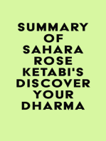 Summary of Sahara Rose Ketabi's Discover Your Dharma