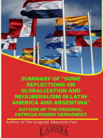 Summary Of "Some Reflections On Globalization And Neoliberalism In Latin America And Argentina" By Patricia Romer Hernández: UNIVERSITY SUMMARIES