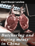 Butchering and curing meats in China