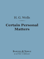 Certain Personal Matters (Barnes & Noble Digital Library)