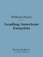 Leading American Essayists (Barnes & Noble Digital Library)