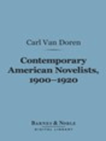 Contemporary American Novelists, 1900-1920 (Barnes & Noble Digital Library)