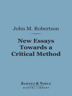 New Essays Towards a Critical Method (Barnes & Noble Digital Library)