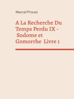 A La Recherche Du Temps Perdu IX: Sodome Et Gomorrhe Premiere Partie