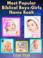 Most Popular Biblical Boys-Girls Name Book