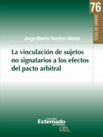 La vinculación de sujetos no signatarios a los efectos del pacto arbitral