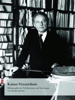 Kaiser-Verzeichnis: Bibliographie der Publikationen und Sendungen Joachim Kaisers