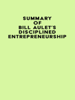 Summary of Bill Aulet's Disciplined Entrepreneurship