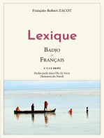 Lexique Badjo - Français: Badjo parlé dans l'île de Nain (Sulawesi du Nord)