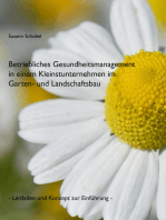 Betriebliches Gesundheitsmanagement in einem Kleinstunternehmen im Garten- und Landschaftsbau: Leitfaden und Konzept zur Einführung